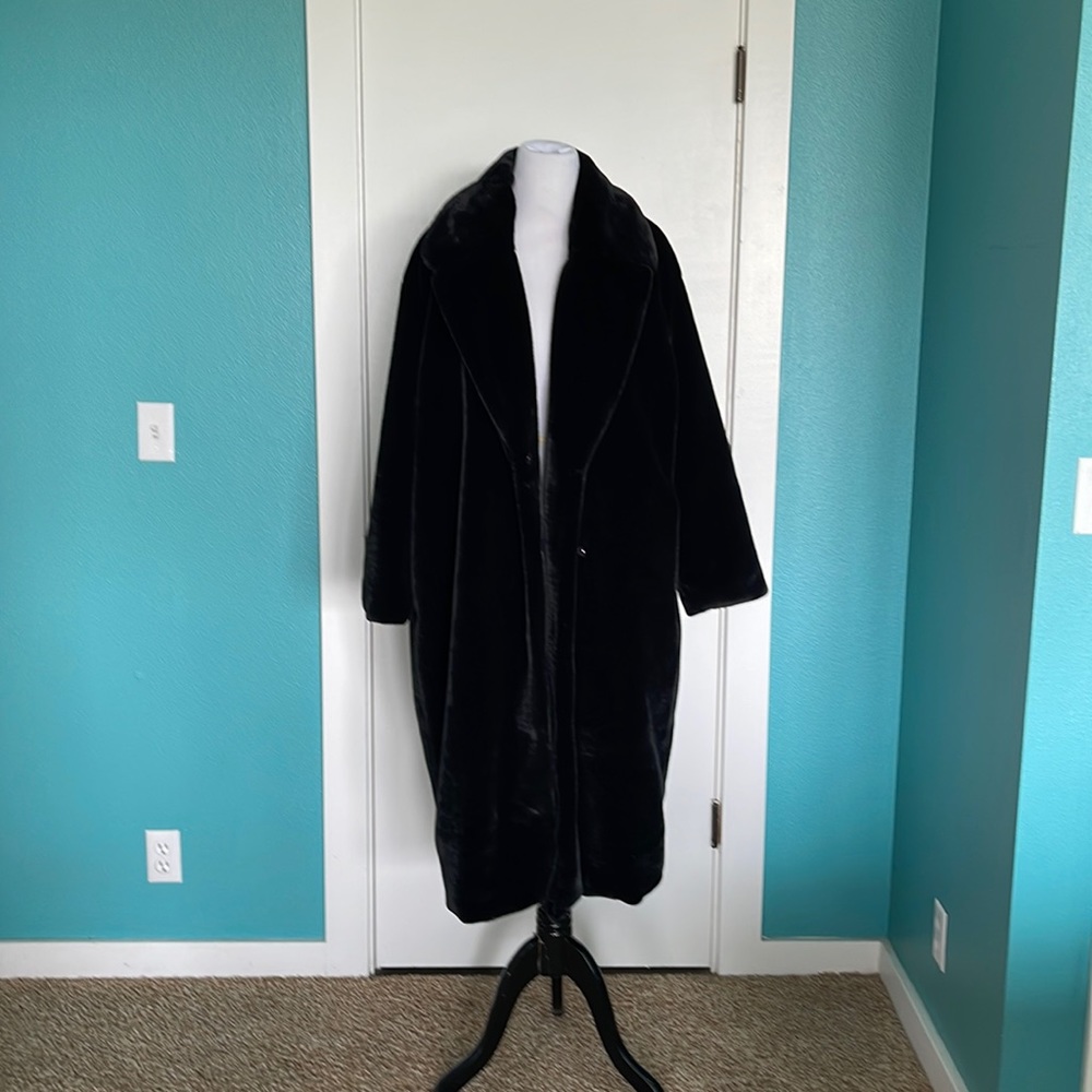 Faux fur coat